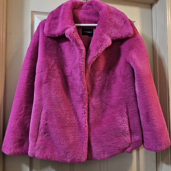 Dolce Cabo Fuchsia Teddy Jacket - Picture 1 of 5